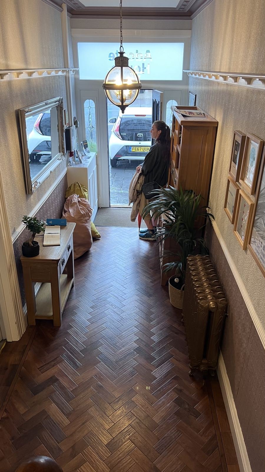 Entrance hallway at Adcote House, becoming Goat Hotel